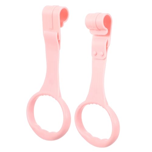 TOYANDONA Steh Sicherheitsring Krippen Laufring Zugring Aufsteh Zugringe Kinderzimmer Zugbett Neugeborenen Zugspielzeug Zum Aufstehen Assistent Babybett Zugringe Babyrosa Pp von TOYANDONA