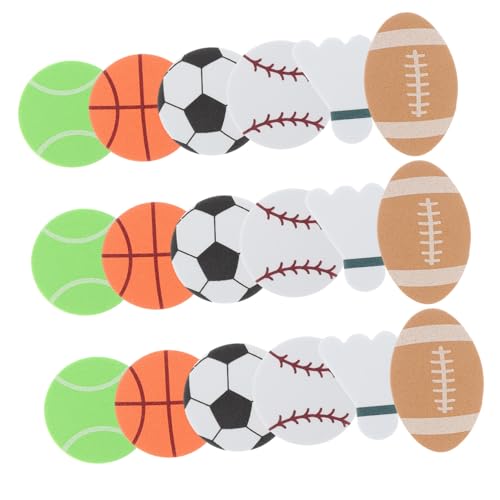 TOYANDONA Sticker Selbstklebende Fußball Basketball Dekoration Bunte Kinderparty Aufkleber für Scrapbooking DIY Vielseitig für Glatte Oberflächen Pädagogisch und Praktisch TOYANDONA Sticker Selbstklebende Fußball Basketball Dekoration Bunte Kinderparty Aufkleber für Scrapbooking DIY Vielseitig für Glatte Oberflächen Pädagogisch und Praktisch von TOYANDONA