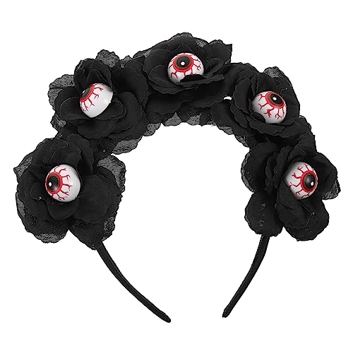 TOYANDONA Stirnband Mit Halloween- Kürbis-halloween-stirnband Halloween-kostüme Für Frauen Halloween-party-haarreifen Tag Der Toten Kopfbedeckung Cosplay-kostüm-stütze Stirnbänder Stoff von TOYANDONA