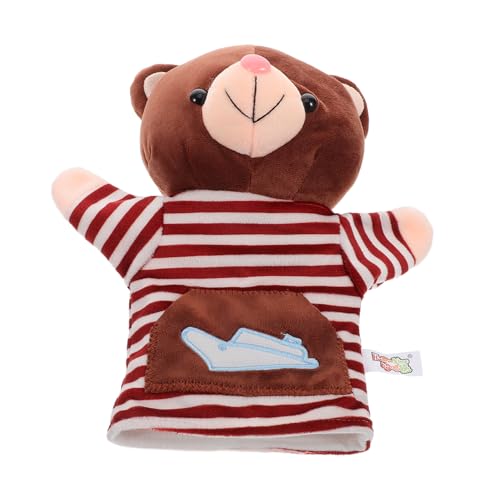 TOYANDONA Stofftier-Handpuppe Geschichtenerzählen Eltern-Kind Erzählspielzeug für Kleinkinder Lernspielzeug Puppen für die Vorschule gefüllte Puppen Light Brown TOYANDONA Stofftier-Handpuppe Geschichtenerzählen Eltern-Kind Erzählspielzeug für Kleinkinder Lernspielzeug Puppen für die Vorschule gefüllte Puppen Light Brown von TOYANDONA