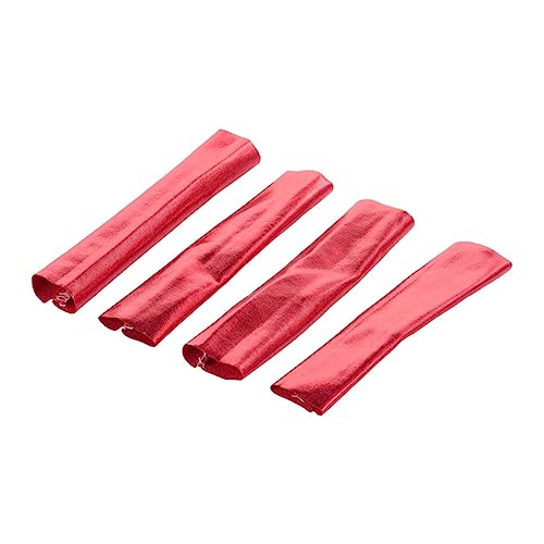 TOYANDONA Stoßdämpferabdeckung 4 Stück für 1/8 Offroad Rc Auto LKW Buggy Staubschutz für Stoßdämpfer Passend für 21–25mm Federn Langlebiges Material und Staubschutz Rc Autoteile (Rot) von TOYANDONA