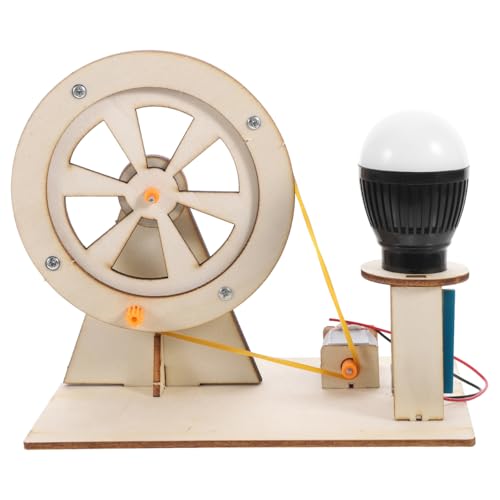TOYANDONA Handkurbelgenerator Aus Holz Für Junge Mädchen DIY Stromerzeuger Kit Für Wissenschaftliche Experimente Und Lernspielzeug Für Schulprojekte Und Physikalische Bildung von TOYANDONA