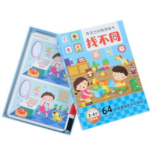 TOYANDONA Such und Konzentrationsspielzeug für Jahre Pädagogische Unterschied Karten mit Leuchtenden Farben Fördert Logisches und Beobachtungsfähigkeiten Robustes Kartenset für Kleinkinder TOYANDONA Such und Konzentrationsspielzeug für Jahre Pädagogische Unterschied Karten mit Leuchtenden Farben Fördert Logisches und Beobachtungsfähigkeiten Robustes Kartenset für Kleinkinder von TOYANDONA