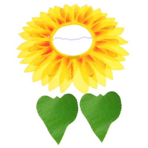 TOYANDONA Tanzparty Sonnenblumen Kostümset mit Kopfschmuck und Grünem Handschuh Set Vielseitiges Blumen Cosplay Accessoire für Bühne Karneval Familienfeiern und Rollenspiele TOYANDONA Tanzparty Sonnenblumen Kostümset mit Kopfschmuck und Grünem Handschuh Set Vielseitiges Blumen Cosplay Accessoire für Bühne Karneval Familienfeiern und Rollenspiele von TOYANDONA