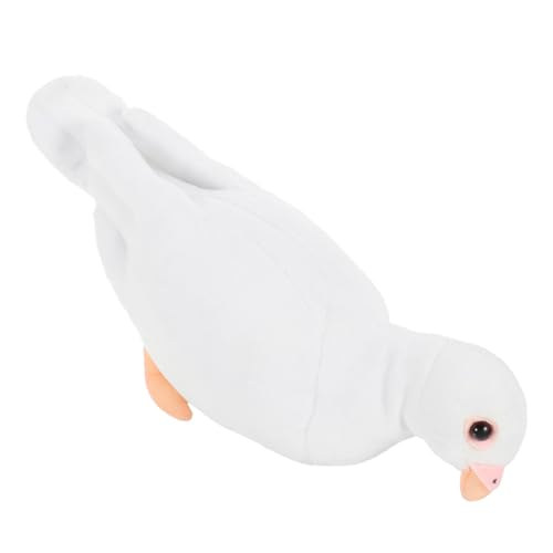 TOYANDONA Taubenpuppe Plüschpuppe in Taubenform Ausgestopfte Taube Plüschtaubenmodelle Taubenspielzeug Süße Kleine Taube Künstliche Taube Plüsch-tauben-stofftier Pp Baumwolle Weiß von TOYANDONA