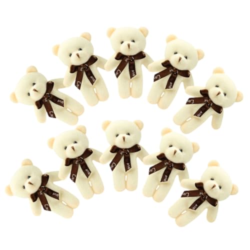 TOYANDONA Teddybär Klein 10st Plüschbär-schlüsselanhänger Gewichtete Kuscheltiere Tragen Puppe Ausgestopft Bär Anhänger Kleine Bären Mini-bärenfiguren Pp Baumwolle Beige Schlüsselanhänger Kind TOYANDONA Teddybär Klein 10st Plüschbär-schlüsselanhänger Gewichtete Kuscheltiere Tragen Puppe Ausgestopft Bär Anhänger Kleine Bären Mini-bärenfiguren Pp Baumwolle Beige Schlüsselanhänger Kind von TOYANDONA