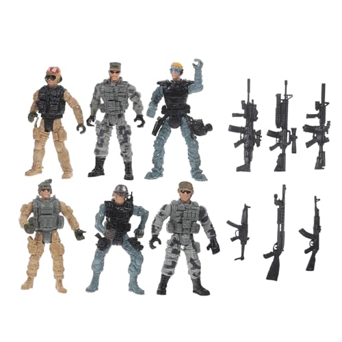 TOYANDONA Teilige Mini Soldaten Figuren Detailreiche Militärmodelle für Sandtisch Dekoration Kindgerechte Sammelfiguren für Desktop Szenerien und Kreative Sandkastengestaltung von TOYANDONA
