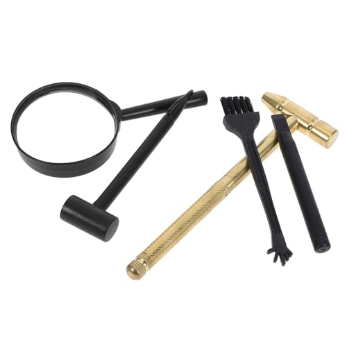 TOYANDONA Teiliges Ausgrabungsset mit Metallhammer Pinsel Meißel und Lupe Leichtes Archäologisches Grabwerkzeug für Kreatives Familienaktivitäten und Lernspaß im Innen und Außenbereich TOYANDONA Teiliges Ausgrabungsset mit Metallhammer Pinsel Meißel und Lupe Leichtes Archäologisches Grabwerkzeug für Kreatives Familienaktivitäten und Lernspaß im Innen und Außenbereich von TOYANDONA
