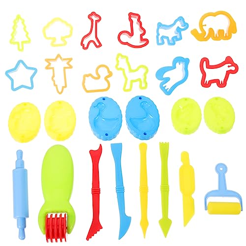 TOYANDONA Teiliges Knetwerkzeug Set für Handliche Dough Modeling Tools aus Robustem Material zum Schneiden Formen und Modellieren Fördert Feinmotorik und Kreativität bei Jungen und Mädchen von TOYANDONA