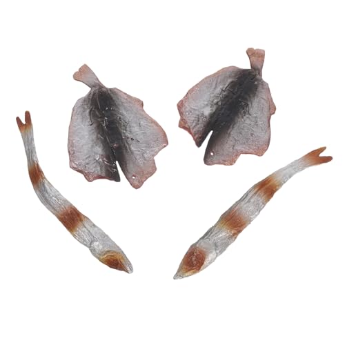 TOYANDONA Teiliges Künstliche Gebratene Fische PVC Langlebig Realistische Fischfilets Fotografie Requisiten Für Küchen Dekoration Party Tischdisplay von TOYANDONA