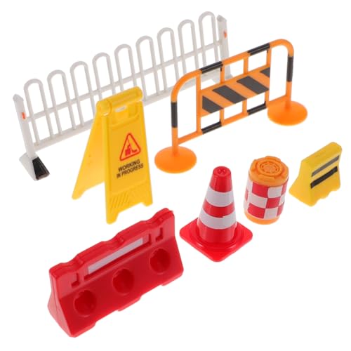 TOYANDONA Teiliges Mini Verkehrszeichen Realistische Straßensperren und Verkehrszeichen Pädagogisches Lernspielzeug für Verkehrssicherheit für Kindergarten und Zuhause von TOYANDONA