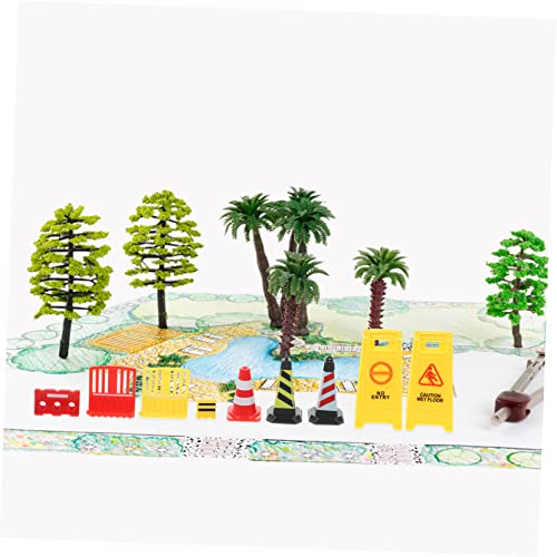 TOYANDONA Teiliges Miniatur Verkehrszeichen Spielset Bunte Kunststoff Roadblocks und Pylonen Pädagogisches Lernspielzeug für Robuste Simulation von Straßenverkehrsszenen für Vorschule und TOYANDONA Teiliges Miniatur Verkehrszeichen Spielset Bunte Kunststoff Roadblocks und Pylonen Pädagogisches Lernspielzeug für Robuste Simulation von Straßenverkehrsszenen für Vorschule und von TOYANDONA