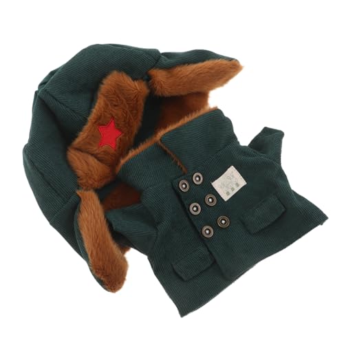 TOYANDONA Teiliges Puppen Armee Kostüm Weicher Wintermantel und Mütze aus Polyester für Puppen Kreatives Militäruniform Outfit zum Ankleiden TOYANDONA Teiliges Puppen Armee Kostüm Weicher Wintermantel und Mütze aus Polyester für Puppen Kreatives Militäruniform Outfit zum Ankleiden von TOYANDONA