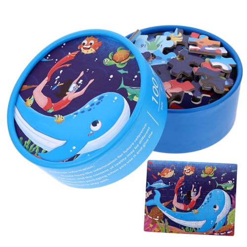 TOYANDONA Teiliges Puzzle Unterwasserwelt Papierpuzzle für Jahre Lernspielzeug Feinmotorik und Zusammenarbeit von TOYANDONA