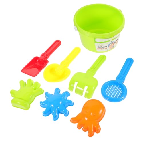 TOYANDONA Teiliges Sandspielzeug Set Für Strandspielzeug Zufälligen Farben Mit Eimer Förmchen Und Schaufel Für Jungen Und Mädchen Ab Jahren Für Sandkasten von TOYANDONA