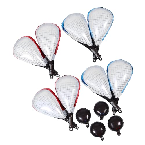 TOYANDONA Sportballons Für Partys Aufblasbarer Tennisschläger Und Ball Folienballons Mit Sportmotiv Partydekorationen Zum Thema Tennis Für Jungengeburtstagsfeiern Und Abschlussfeiern von TOYANDONA