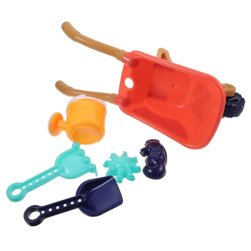 TOYANDONA Teiliges Strandspielzeug Schubkarre Schaufel und Mehr für Lustige Sommeraktivitäten im Sand für Jungen und Mädchen Robust und Leicht zu Handhaben Zufällige Farbe Zufällige Farbe von TOYANDONA