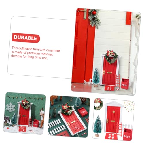 TOYANDONA Teiliges Weihnachts Deko Miniatur Elfen Tür Puppenhaus Zubehör Langlebig Realistisch Geeignet für Miniatur Haus Layout Home Decor Weihnachten TOYANDONA Teiliges Weihnachts Deko Miniatur Elfen Tür Puppenhaus Zubehör Langlebig Realistisch Geeignet für Miniatur Haus Layout Home Decor Weihnachten von TOYANDONA