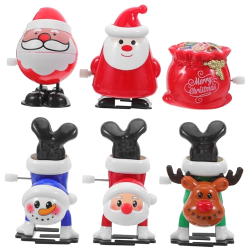 TOYANDONA Teiliges Weihnachts Wind Up für Lustige Santa Claus Schneemann Elch Interaktive Party Goodies Vielseitige Einfache Bedienung von TOYANDONA