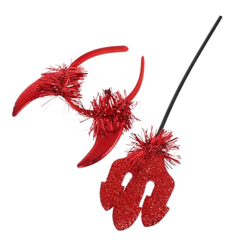 TOYANDONA Stirnband Und Gabel-Set Für Cosplay-Party Halloween-kostümzubehör Langlebiges Party-kostüm-Requisiten-Set Für Erwachsene von TOYANDONA