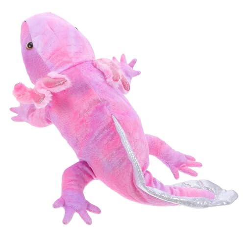 TOYANDONA Tier Handpuppe Niedliche Axolotl Plüschpuppe mit Beweglichem Mund Weiches Rollenspielspielzeug für Jahren für Geschichtenerzählen und Kreative Spielmomente von TOYANDONA