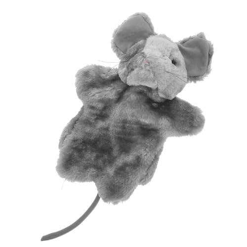TOYANDONA Tierhandpuppe Kinderspielzeug kinderpuppen Rollenspiel Handpuppe kauspielzeug puppentrage Handpuppe für tierisches Plüschtier PP Baumwolle Grey von TOYANDONA