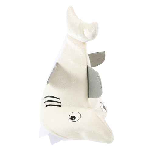 TOYANDONA Tierischer Hut Piratenhut Stirnbänder Hai Frosch Hut Kappe Perücke Mützen Halloween-kostümhut Gesicht Fischhut Schwarze Mütze Fisch Kostüm Cosplay-tier Tierhüte Bequemer Hut Plüsch von TOYANDONA