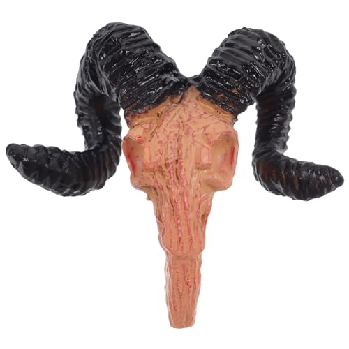 TOYANDONA Tierschädeldekoration Puppe Horror Bausatz Halloween Dekoration Halloween-Dekoration Dollhouse Accessories Wand Polster in Schädelform winziger Schädel Plastik von TOYANDONA