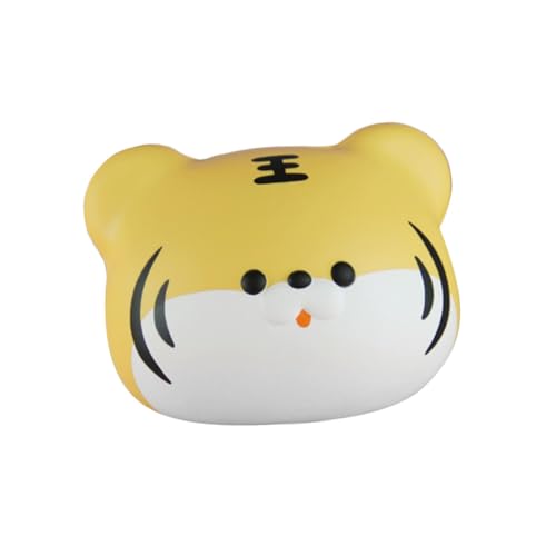 TOYANDONA Tiger Kopf Squeeze für Stressabbau Lustiges Karikatur Tier Squeeze für Erwachsene für Geburtstagsfeiern und Klassenzimmer von TOYANDONA