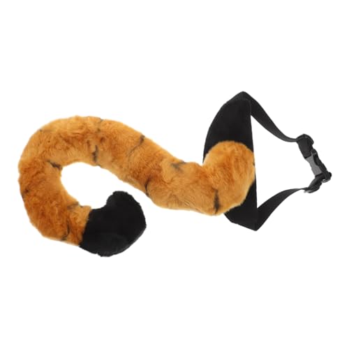 TOYANDONA Tigerschwanz Tigerzubehör Tier Kostümzubehör Halloween wirft Halloween Honstration Tierische Accessoires Tiger Tierkostüm Tier-Cosplay-Kostüm Tiger-Tierschwanz Plüsch Orange TOYANDONA Tigerschwanz Tigerzubehör Tier Kostümzubehör Halloween wirft Halloween Honstration Tierische Accessoires Tiger Tierkostüm Tier-Cosplay-Kostüm Tiger-Tierschwanz Plüsch Orange von TOYANDONA