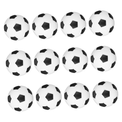 TOYANDONA 12 Pcs Tisch Fußball Foosballs Mini Fußbälle Schreibtisch Spiel Bälle für Erwachsene Jungen und Mädchen Party von TOYANDONA