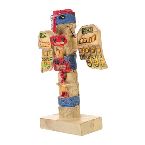 TOYANDONA Garten Harz Statue Tribal Token Decor Outdoor Hof Modell Hof Handgemalte Figur TOYANDONA Garten Harz Statue Tribal Token Decor Outdoor Hof Modell Hof Handgemalte Figur von TOYANDONA