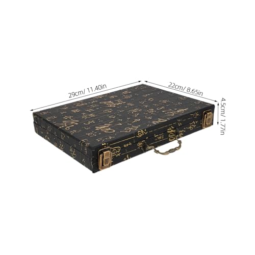 TOYANDONA Traditionelle Mahjong Holzbox mit Tragegriff Großer Stauraum Schützender Organizer für Reise und Zuhause Elegantes Design Vielseitig für Mahjong Schach und Brettspielzubehör TOYANDONA Traditionelle Mahjong Holzbox mit Tragegriff Großer Stauraum Schützender Organizer für Reise und Zuhause Elegantes Design Vielseitig für Mahjong Schach und Brettspielzubehör von TOYANDONA