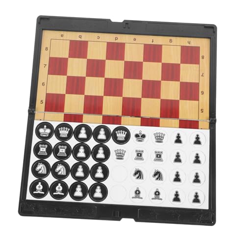 TOYANDONA Tragbares Magnetisches Schachspiel Reise Schachbrett Klappbar PVC Material rutschfest Kinderfreundlich Brettspiel für Familie und Erwachsene Unterwegs TOYANDONA Tragbares Magnetisches Schachspiel Reise Schachbrett Klappbar PVC Material rutschfest Kinderfreundlich Brettspiel für Familie und Erwachsene Unterwegs von TOYANDONA