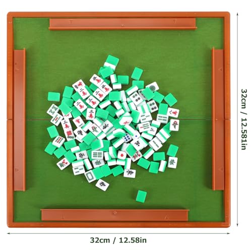 TOYANDONA Tragbares Mini Mahjong Set mit Klarer Gravur Lustiges Chinesisches Brettspiel für Zuhause und Party Leichtes Mahjong Kit mit Aufbewahrungsbox Zufällige Farbe von TOYANDONA