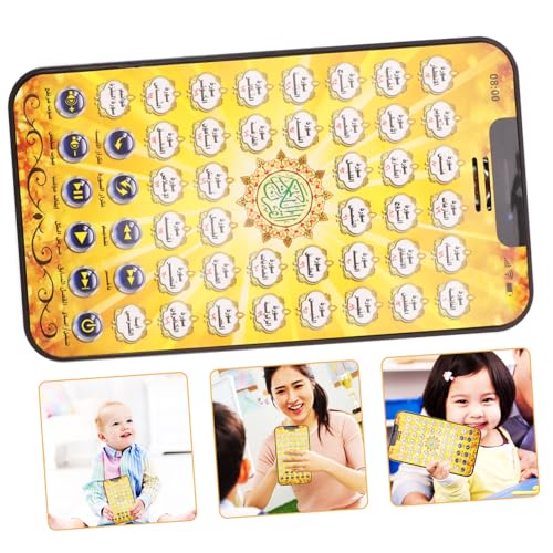 TOYANDONA Tragbares Pädagogisches Lerntablet für Arabische Sprachmaschine Interaktives ohne Batterie Geeignet für Jungen Mädchen Vorschulkinder von TOYANDONA