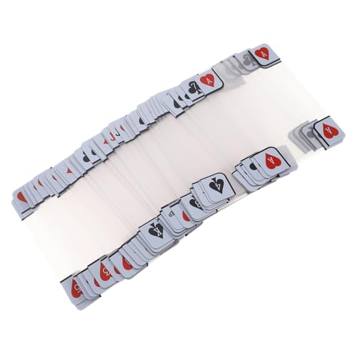 TOYANDONA Transparente Matte wasserdichte Pokerkarten aus Kunststoff rutschfeste Manipulationssichere Spielkarten für Strand Poolpartys und Professionelle Kartenturniere von TOYANDONA