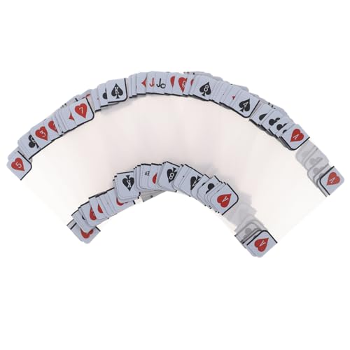 TOYANDONA Transparente Pokerkarten mit Oberfläche Wasserdichtes Kunststoff Deck Cheat Spielkarten für Familien Strandpartys und Profi Turniere von TOYANDONA