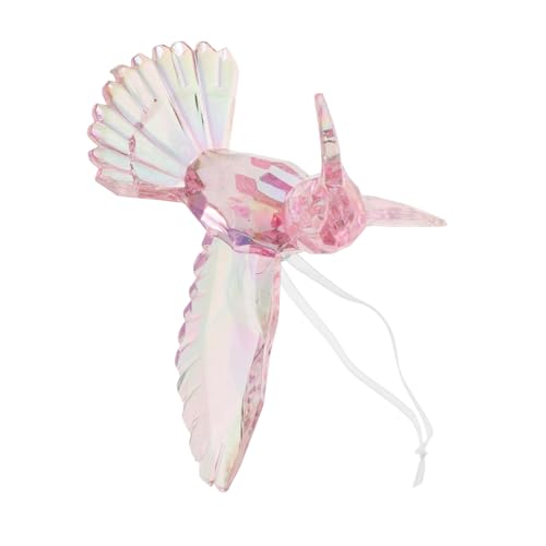 TOYANDONA Transparenter Vogelanhänger Dekorative Vögel Kolibri Hängende Verzierung Kolibri-Ornament Kristall-Vogel-anhänger Kolibri-Figuren-anhänger Fliegende Kolibri-Figur Rosa Acryl TOYANDONA Transparenter Vogelanhänger Dekorative Vögel Kolibri Hängende Verzierung Kolibri-Ornament Kristall-Vogel-anhänger Kolibri-Figuren-anhänger Fliegende Kolibri-Figur Rosa Acryl von TOYANDONA