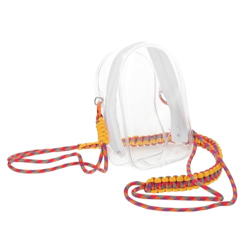 TOYANDONA Transparentes Doll Travel Organizer mit Strapazierfähigem PVC und Komfortablem Tragegurt Klarer Aufbewahrungsbeutel für Mini Figuren für Sammler und Sicheren Transport Unterwegs von TOYANDONA