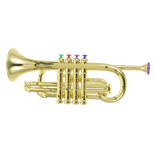 TOYANDONA Trompete Leichtes Musikinstrument Modell für Jungen Mädchen Tragbar Pädagogisch Pädagogisches Blasinstrument Prop für Auftritte von TOYANDONA