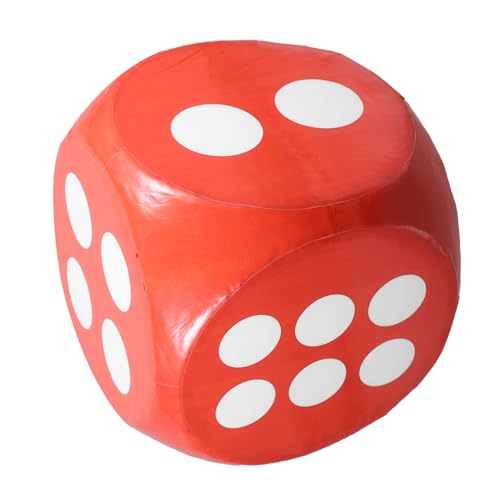 TOYANDONA Übergroße Schaumstoffwürfel Große Würfel Große Schaumwürfel Spiel Riesige Würfel Partywürfel Partyspielwürfel Riesige Schaumwürfel Schäumt Würfel Für Das Spiel Zahlenwürfel Orange von TOYANDONA