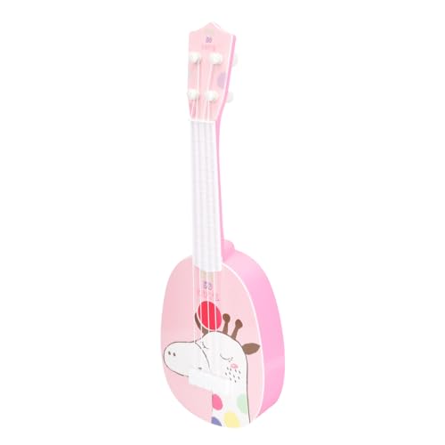 TOYANDONA Ukulele aus Robustem Abs Mini Vier saitiges Musikinstrument für Frühes Lernen Pädagogisches Gitarrenspielzeug für Mädchen und Jungen Musikalisches Lernspielzeug von TOYANDONA