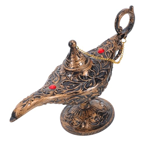TOYANDONA Vintage Arabian Lampe Figurine Detailreiche Partydekoration für Halloween Cosplay und Hochzeit Leichtes Tragbares Requisit im Arabischen Kostümstil für Kreative Rollenspiele und TOYANDONA Vintage Arabian Lampe Figurine Detailreiche Partydekoration für Halloween Cosplay und Hochzeit Leichtes Tragbares Requisit im Arabischen Kostümstil für Kreative Rollenspiele und von TOYANDONA