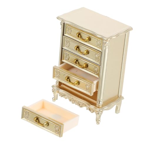 TOYANDONA Vintage Nachttisch und Wohnzimmer Sideboard Realistisches Zubehör für Kreatives Spiel und Dekoration von TOYANDONA
