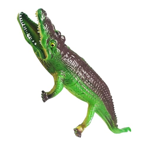 TOYANDONA Vinyl Krokodil Figur Pädagogisches für Grünes Tiermodell mit Geräuschfunktion Lernspielzeug für Frühe Bildung Robust und Langlebig TOYANDONA Vinyl Krokodil Figur Pädagogisches für Grünes Tiermodell mit Geräuschfunktion Lernspielzeug für Frühe Bildung Robust und Langlebig von TOYANDONA