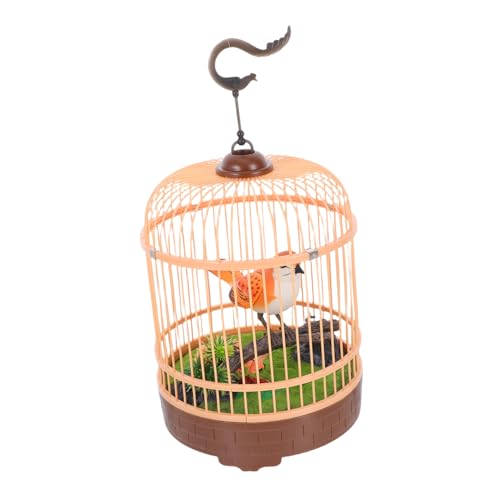 TOYANDONA Vogelkäfig- Mit Sprachsteuerung Elektronisches Vogelspielzeug Kleines Vogelspielzeug Sprechendes Papageienspielzeug Vogelkäfigspielzeug Für Plastik von TOYANDONA