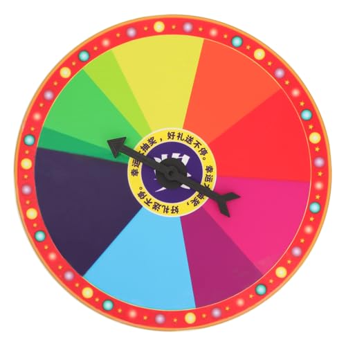 TOYANDONA Wand für Partyspiele Wiederverwendbares Buntes Drehspiel Mobiles Raddrehspiel für Feierlichkeiten und Gewinnspiele von TOYANDONA