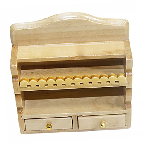 TOYANDONA Miniatur Puppenhaus Möbel Mini Wandregal Für Kinderzimmer Dollhouse Cupboard Für Kreatives Spielen Und Rollenspiele Fördert Fantasie Und Soziale Fähigkeiten von TOYANDONA