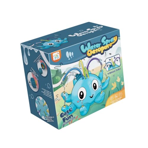 TOYANDONA Wassersprinkler Oktopusform Sommer Outdoor Wasserspaß Leicht Tragbar Für Garten Rasen Jungen Mädchen Sommerparty von TOYANDONA